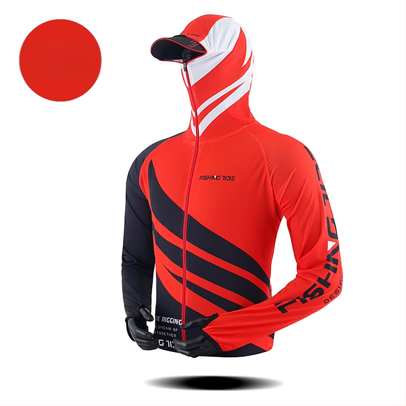 Unisex ribičko odijelo s UV zaštitom, od led silke tkanine, prozračno, brzo se suši, protiv komaraca, za outdoor ribolov.