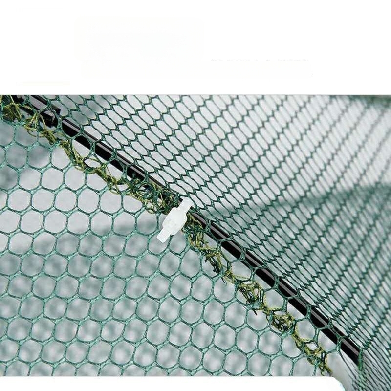 Tai Lane zvejas aizsardzības tīkls, saliekama krevetes kaste ar lietus tīklu, zīda materiāls