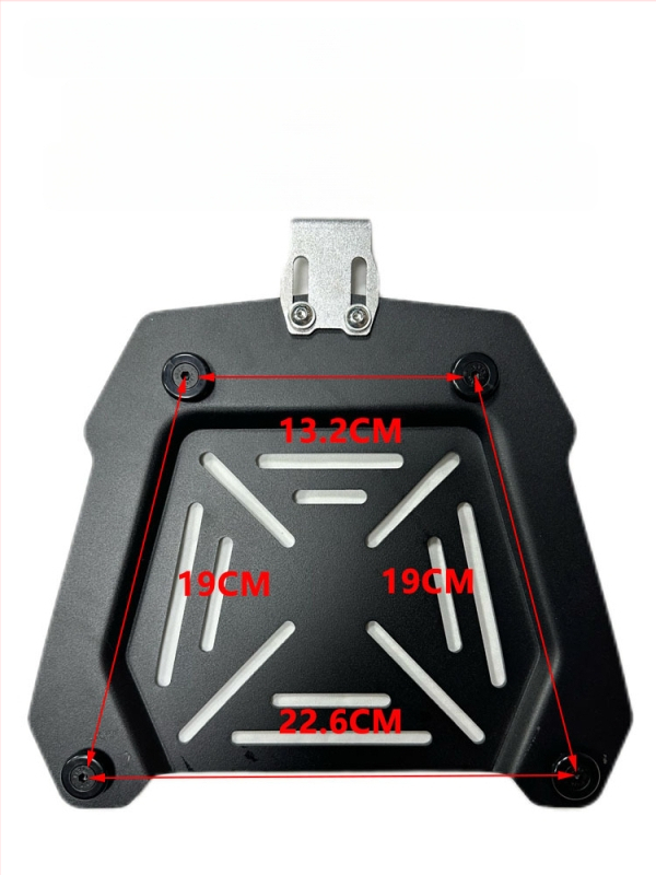 Universalus greito atpalaidavimo motociklo galinio bagažinės diegimo rinkinys geležinėms dėžėms, žvejybos dėžėms, įrankių dėžėms ir bagažui