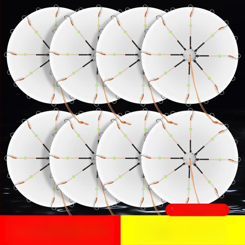 Eksplozīvo āķu komplekts ar bezrīkstošu astoņu zobu āķi un mīlšu klipu – Mengda (Zīmols: Mengda; Bezrīkstošs; Astoņi zobi; Piemērots zvejai okeānā, upēs un ezeros)