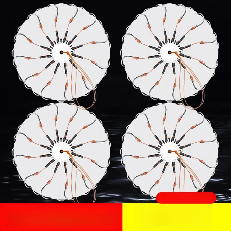 Eksplozīvo āķu komplekts ar bezrīkstošu astoņu zobu āķi un mīlšu klipu – Mengda (Zīmols: Mengda; Bezrīkstošs; Astoņi zobi; Piemērots zvejai okeānā, upēs un ezeros)