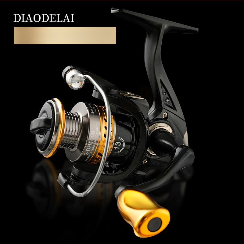 Otrās paaudzes pilnmetāla spininga spole ar divkāršu rokturi un garu metienu spēju — Zīmols Fddl/Diao Delai