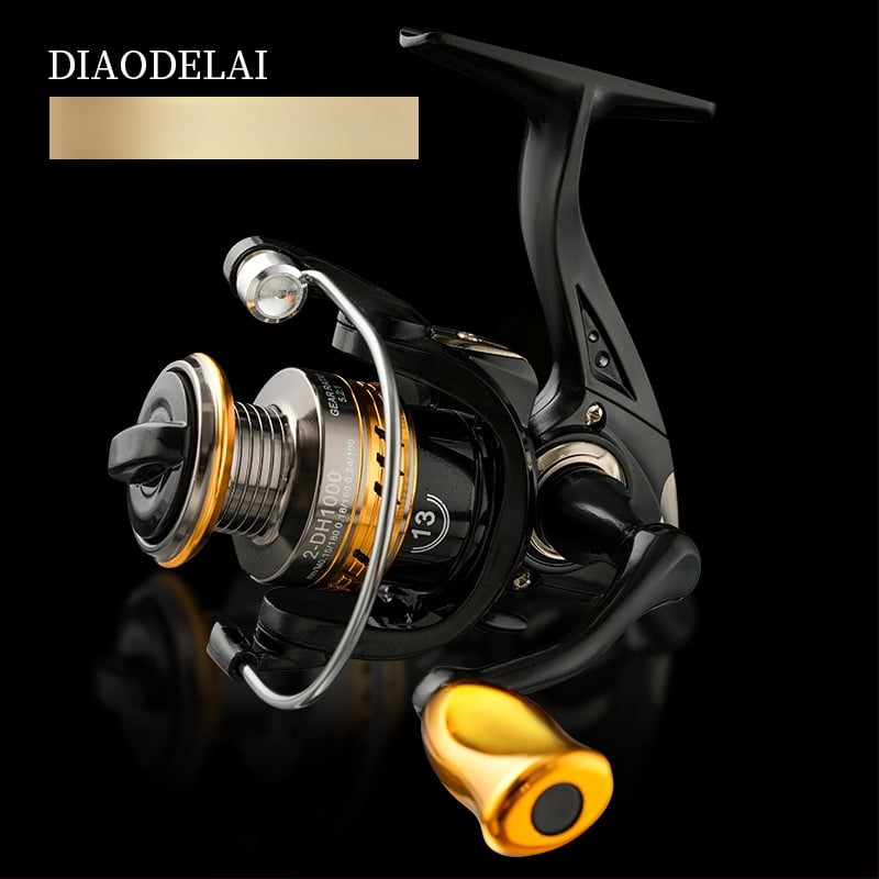 Otrās paaudzes pilnmetāla spininga spole ar divkāršu rokturi un garu metienu spēju — Zīmols Fddl/Diao Delai