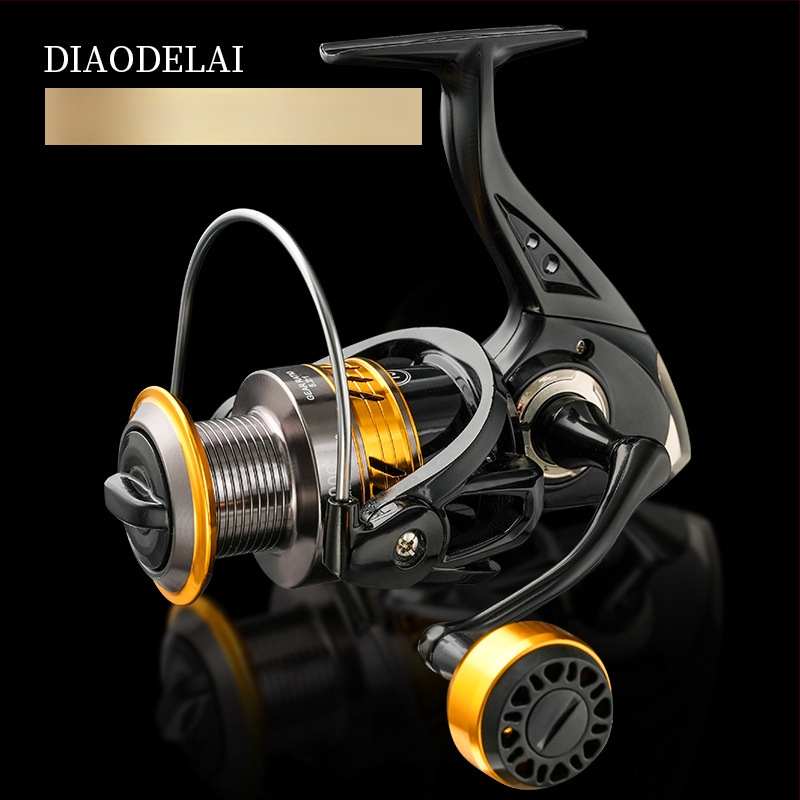 Otrās paaudzes pilnmetāla spininga spole ar divkāršu rokturi un garu metienu spēju — Zīmols Fddl/Diao Delai