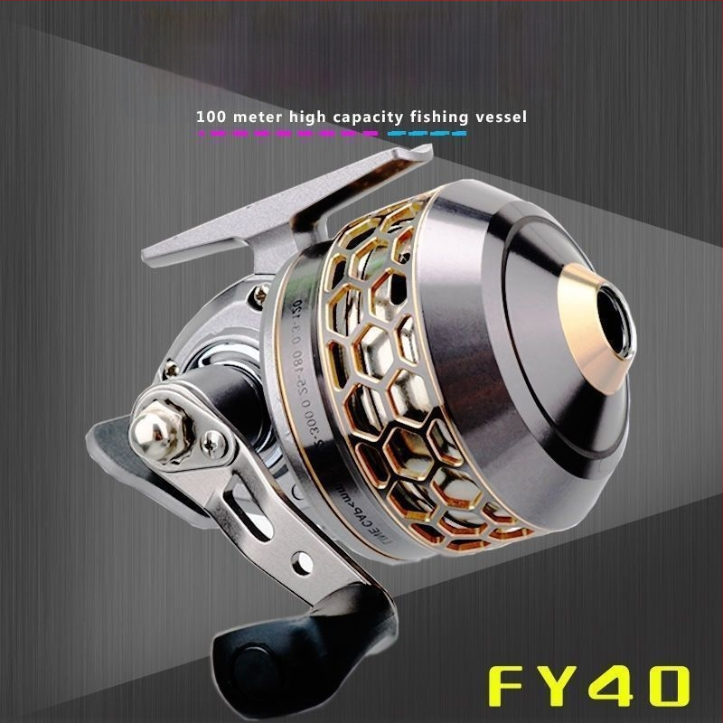 Spininga makšķeres ruļļa — modelis FY40, metaliska konstrukcija, Peak Whisperer