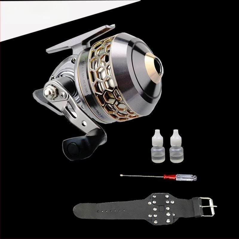 Spininga makšķeres ruļļa — modelis FY40, metaliska konstrukcija, Peak Whisperer