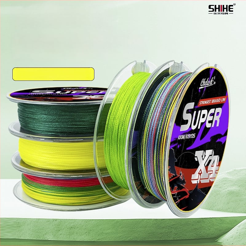 Shihe PE galvenā makšķerēšanas līnija, izturība 0.8#, garums 100000 m