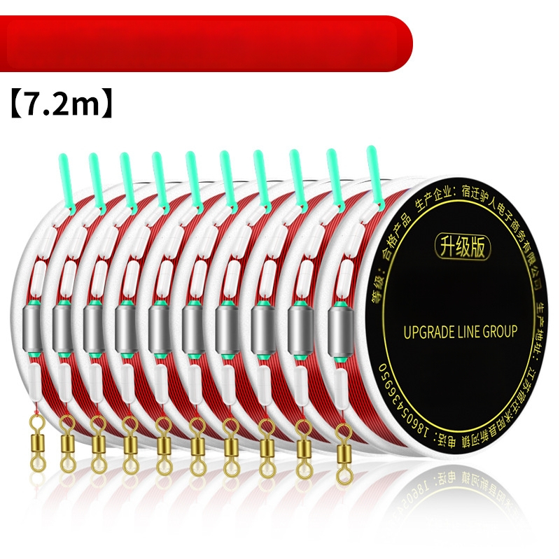 Apakšlīnijas komplekts ar pievienotu galveno līniju, neilona līnija karpiem, ārkārtīgi izturīgs vilkmes spēks