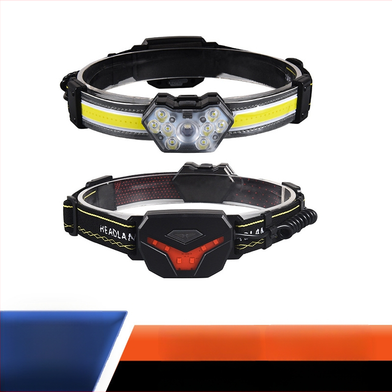 LED galvos žibintu įkraunamas 15W, 1200mAh, lauko apšvietimui, 100–200 m spindulio nuotolis