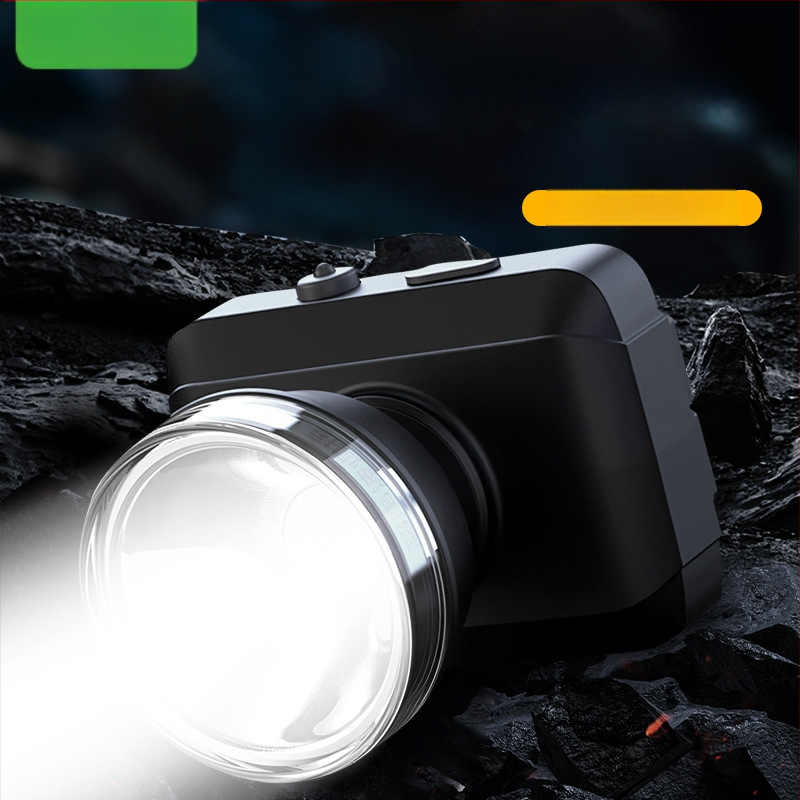 Frontala LED reîncărcabilă pentru exterior – rază 100–200 m, autonomie 5–9 ore