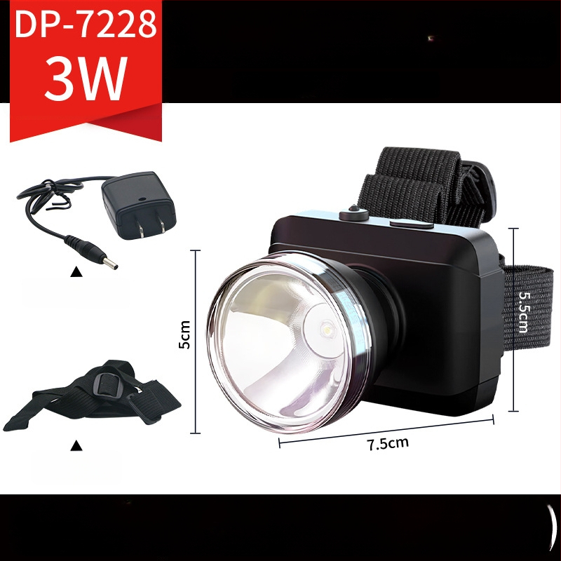 Frontala LED reîncărcabilă pentru exterior – rază 100–200 m, autonomie 5–9 ore