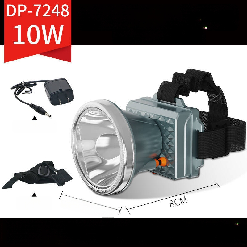 Frontala LED reîncărcabilă pentru exterior – rază 100–200 m, autonomie 5–9 ore