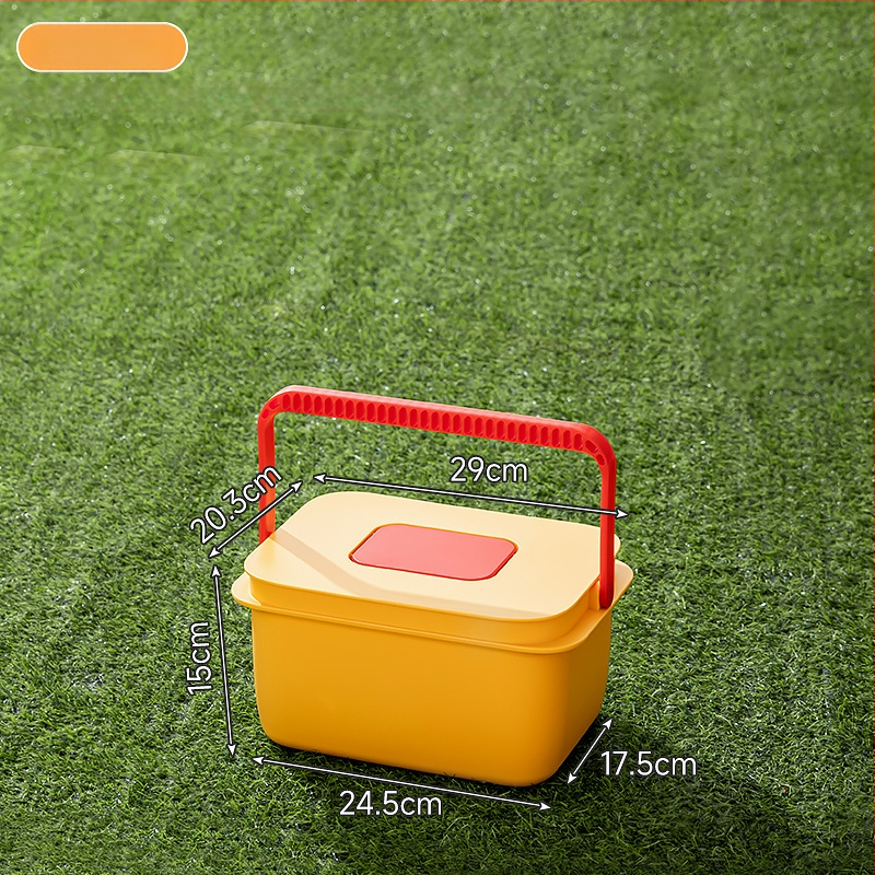 Kvadrātveida āra makšķerēšanas spainis ar rokturi, plastmasas ūdens uzglabāšanas spainis, piemērots ceļojumiem un mājas makšķerēšanai