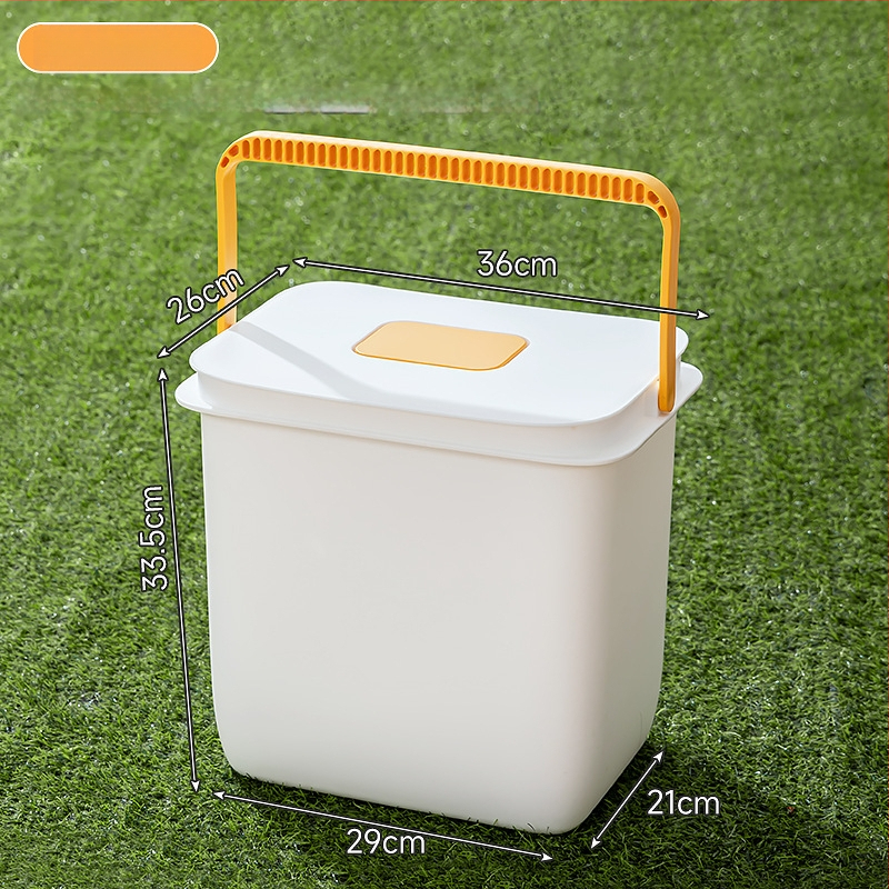 Kvadrātveida āra makšķerēšanas spainis ar rokturi, plastmasas ūdens uzglabāšanas spainis, piemērots ceļojumiem un mājas makšķerēšanai