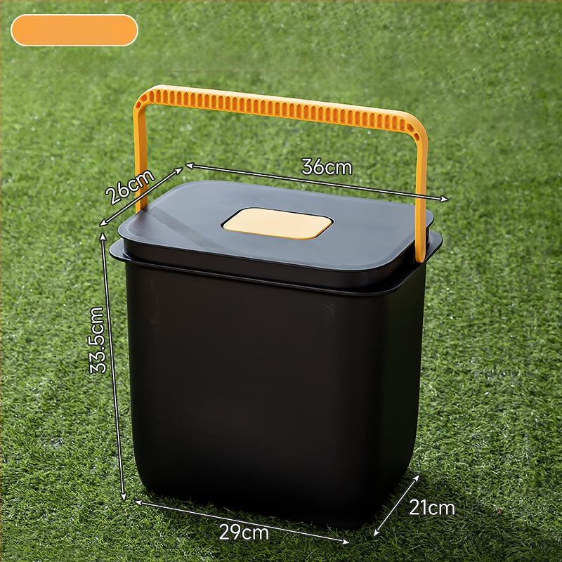 Kvadrātveida āra makšķerēšanas spainis ar rokturi, plastmasas ūdens uzglabāšanas spainis, piemērots ceļojumiem un mājas makšķerēšanai