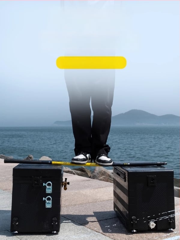 Karbona zvejas tīkla nūja komplekts ar teleskopisko kātu un tīkla galvu – pilns komplekts, smalks tīkls