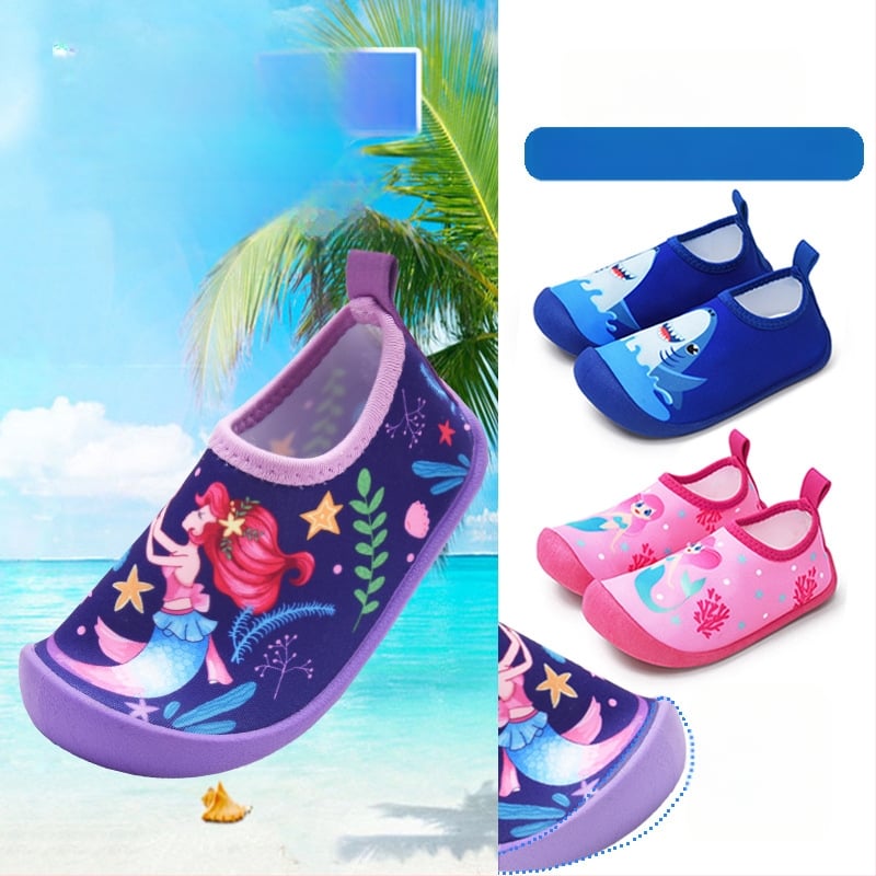 Vaikų vandens bateliai vandens parkams, žemas viršus, TPR padas, TPR vidpadis, tinklinis įdėklas