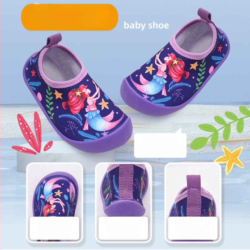 Vaikų vandens bateliai vandens parkams, žemas viršus, TPR padas, TPR vidpadis, tinklinis įdėklas