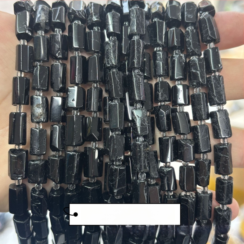 DIY ékszer gyöngyök turmalinból — természetes turmalin sorozat, vágás, csiszolás, polírozás, prémium stílus