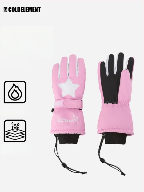 Bērnu slēpošanas cimdi, 2L materiāls, bērniem, piemēroti slēpošanai, bez importa