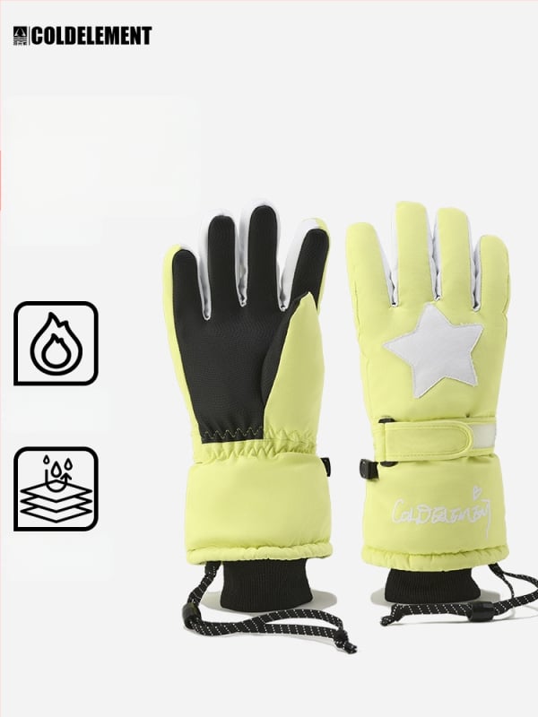 Bērnu slēpošanas cimdi, 2L materiāls, bērniem, piemēroti slēpošanai, bez importa