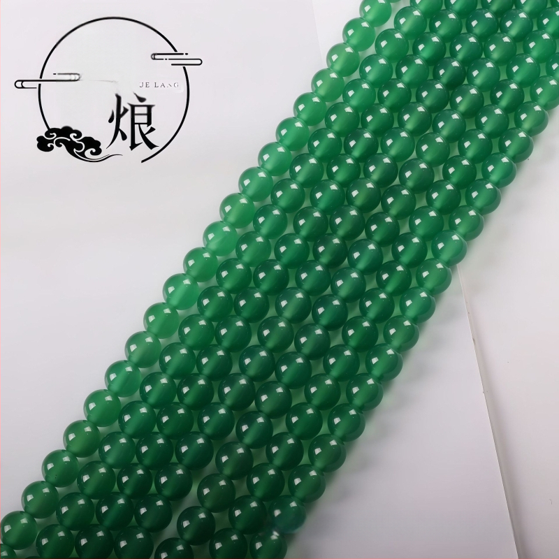 7A zelene agatne okrugle perle – prirodne, za DIY nakit i narukvice, slobodne perle, veličine 2 mm, 3 mm, 4 mm, 6 mm, 8 mm, 10 mm, 12 mm