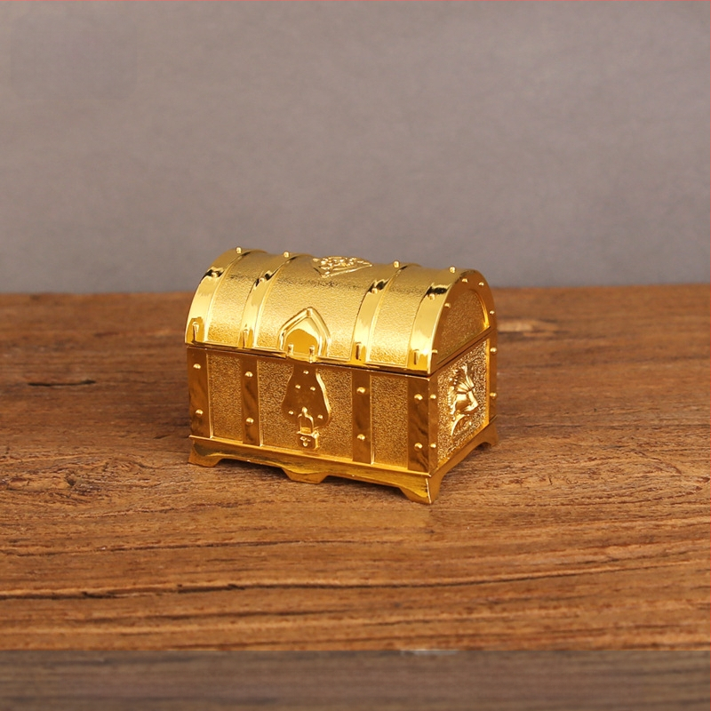 Ruiya A00024 Kutija za nakit od cinkovog legura – Uzorak pruga, Čvrsta konstrukcija, Zaključava se