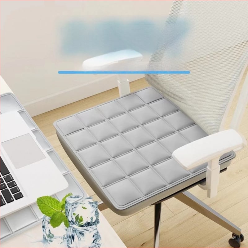 Hladnjivi jastuk za sjedenje za uredsku stolicu, prozračan Ice Silk materijal, latex punjenje, jednostavan i modern stil, za hlađenje i prevenciju pregrijavanja