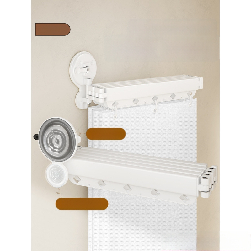 Dušas aizkars ar piesūcekņu stiprinājumiem, saliekams, bez urbumiem, ūdensizturīgs, sausā–mitrā dalīšana – kokvilna un lina, skandināvu stils