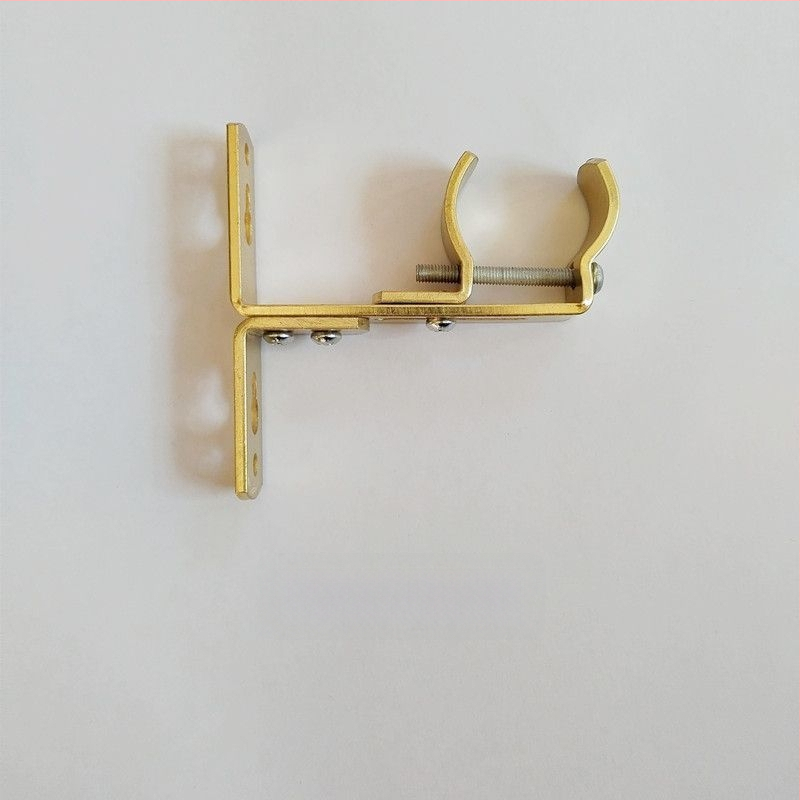 Dzelzs aizkaru stiprinājums, sienas piestiprināms, regulējams, ar augšējo un sānu uzstādīšanu