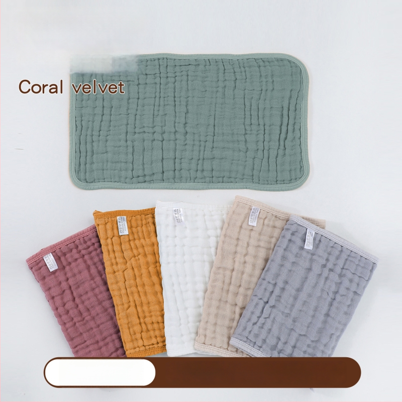 Hat réteg pamut géz kendő újszülötteknek, rendkívül nedvszívó, vastag egyszínű gyermek törölköző