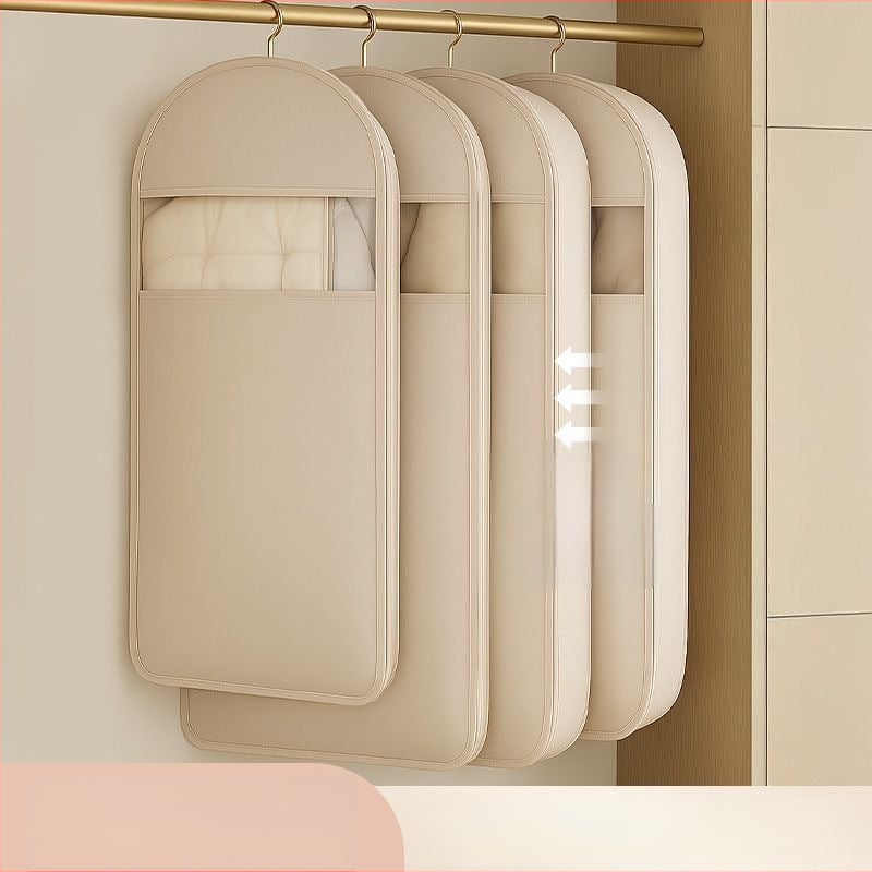 Прахозащитен закачен калъф за дрехи от Twill плат – прозрачен, удебелен, за гардеробно съхранение в дома