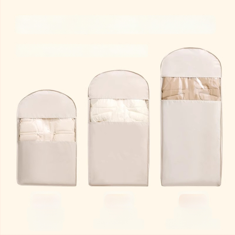 Прахозащитен закачен калъф за дрехи от Twill плат – прозрачен, удебелен, за гардеробно съхранение в дома