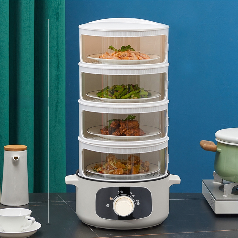 Shengleju Izoliacinis plastikinis maisto dangtelis su elektriniu šildymu, daugiasluoksnis slenkantis dangtelis likusiems patiekalams, išmanus šilumos išlaikymas