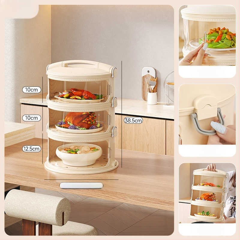 Daugiasluoksnis patiekalų dangtis namų naudojimui, PET medžiaga, izoliacija, išmanus, dulkių atsparus