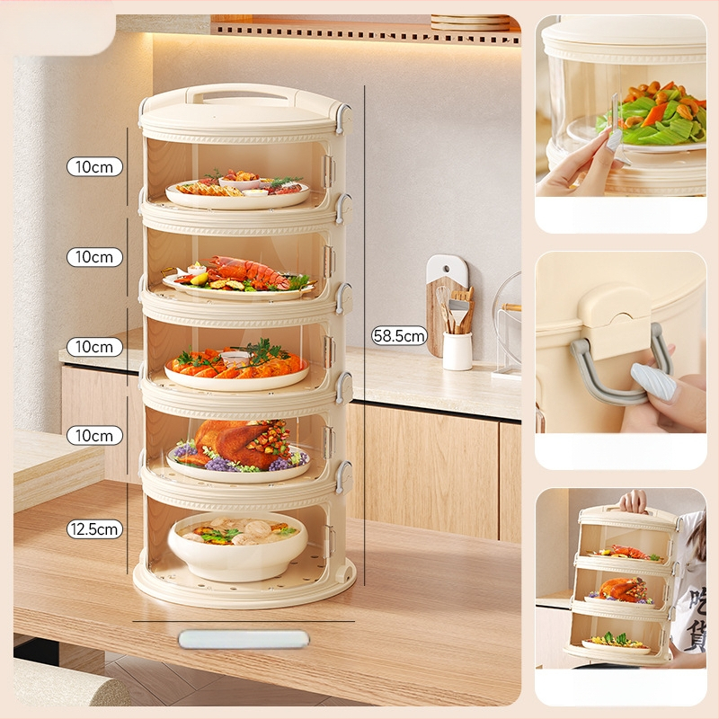 Daugiasluoksnis patiekalų dangtis namų naudojimui, PET medžiaga, izoliacija, išmanus, dulkių atsparus