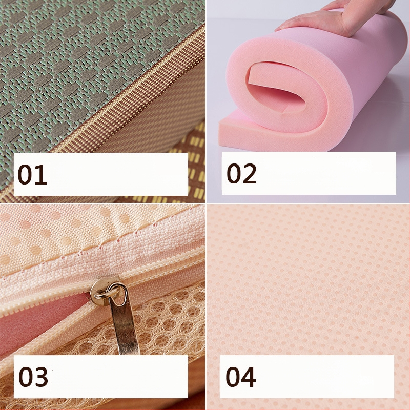 Krēsla spilvens ar biezāku sūkļa pildījumu, pretslīdēt dizains paaugstināšanai; audums no vīnogu šķiedras; pildījums: putas