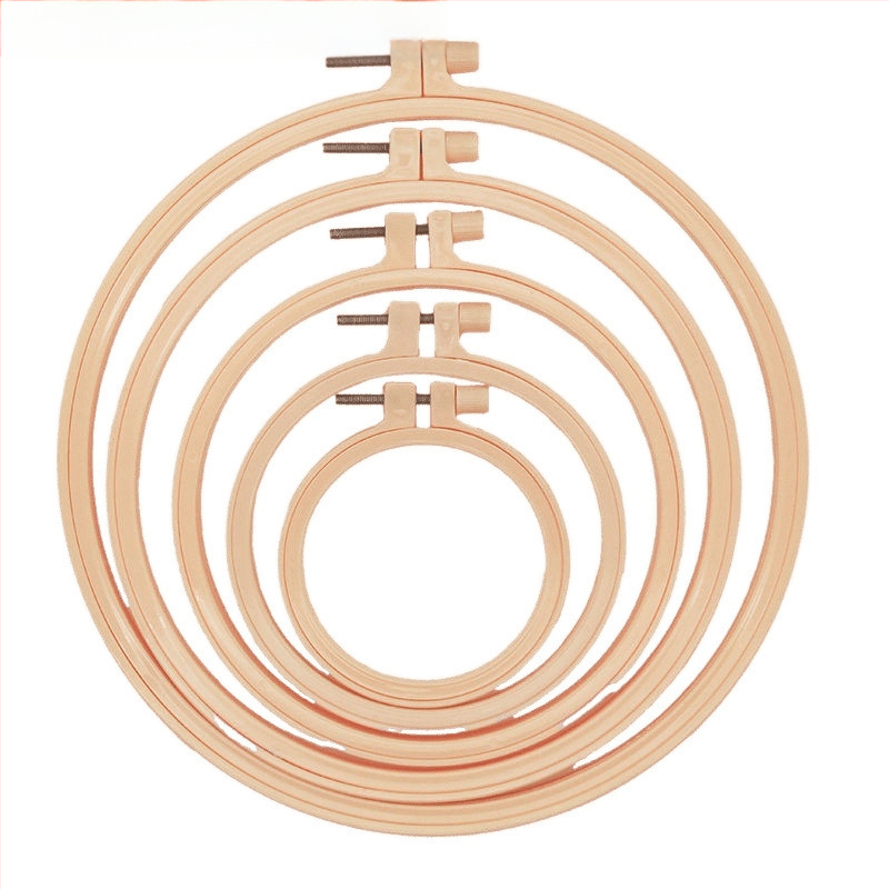 Körkörös keret keresztszemes hímzéshez bambusz imitációs dizájnnal, márka Scenery, anyag: műanyag lemez, hímzés típusa: keresztszemes, stílus Ming és Qing klasszikusok