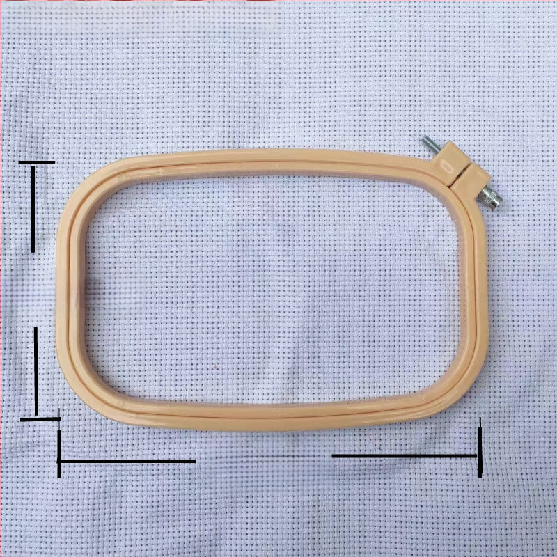 Körkörös keret keresztszemes hímzéshez bambusz imitációs dizájnnal, márka Scenery, anyag: műanyag lemez, hímzés típusa: keresztszemes, stílus Ming és Qing klasszikusok