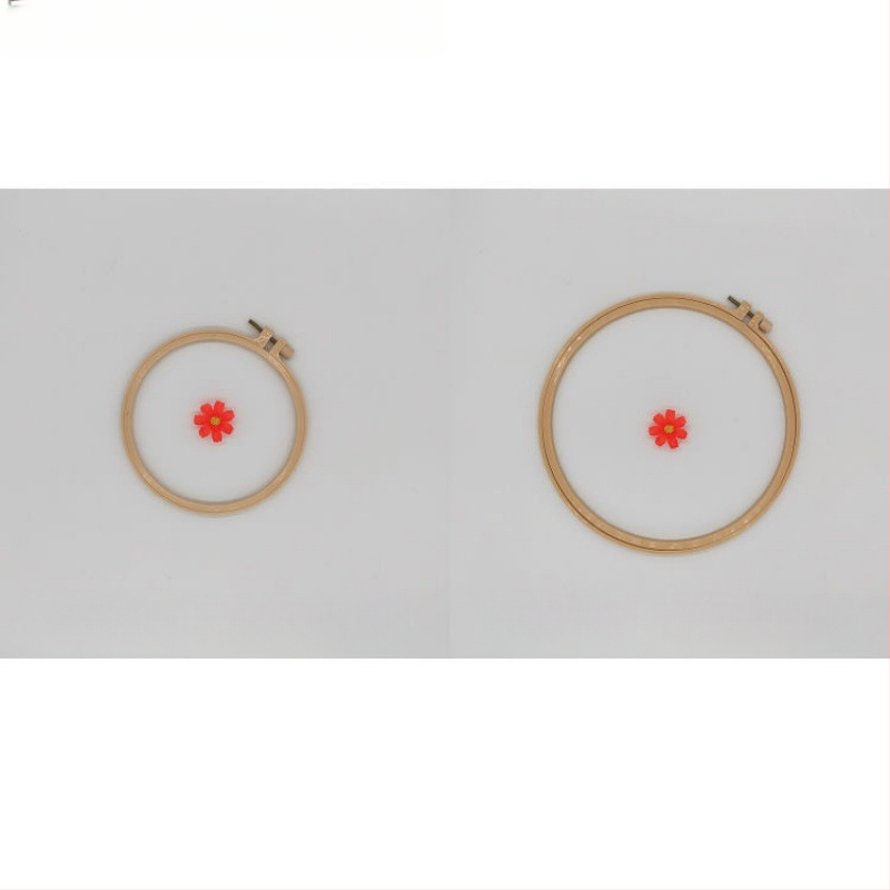 Körkörös keret keresztszemes hímzéshez bambusz imitációs dizájnnal, márka Scenery, anyag: műanyag lemez, hímzés típusa: keresztszemes, stílus Ming és Qing klasszikusok