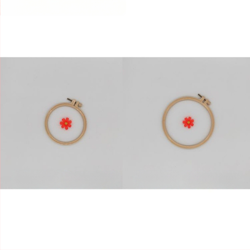 Körkörös keret keresztszemes hímzéshez bambusz imitációs dizájnnal, márka Scenery, anyag: műanyag lemez, hímzés típusa: keresztszemes, stílus Ming és Qing klasszikusok