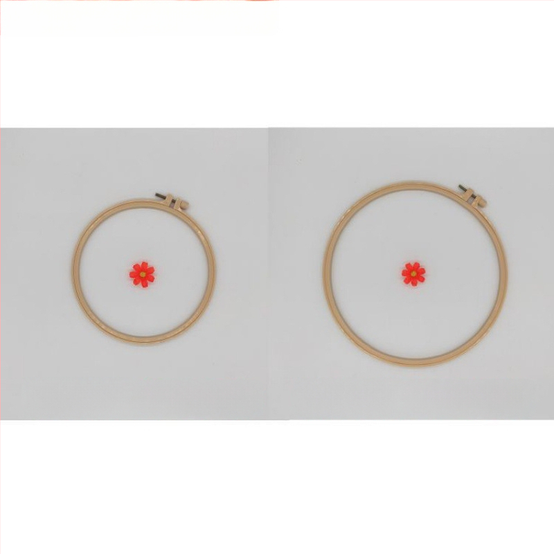 Körkörös keret keresztszemes hímzéshez bambusz imitációs dizájnnal, márka Scenery, anyag: műanyag lemez, hímzés típusa: keresztszemes, stílus Ming és Qing klasszikusok