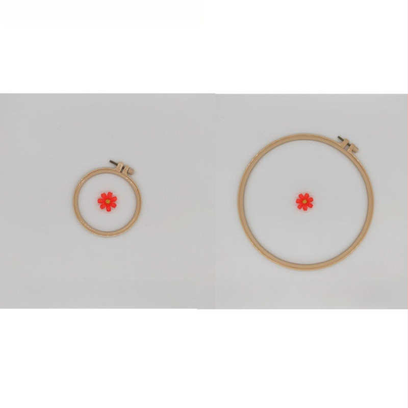 Körkörös keret keresztszemes hímzéshez bambusz imitációs dizájnnal, márka Scenery, anyag: műanyag lemez, hímzés típusa: keresztszemes, stílus Ming és Qing klasszikusok