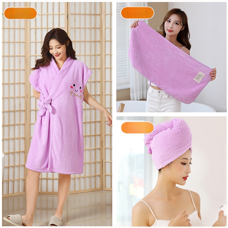 Халат за баня Yueyan Meike, корал флис, полиестер, 520 г