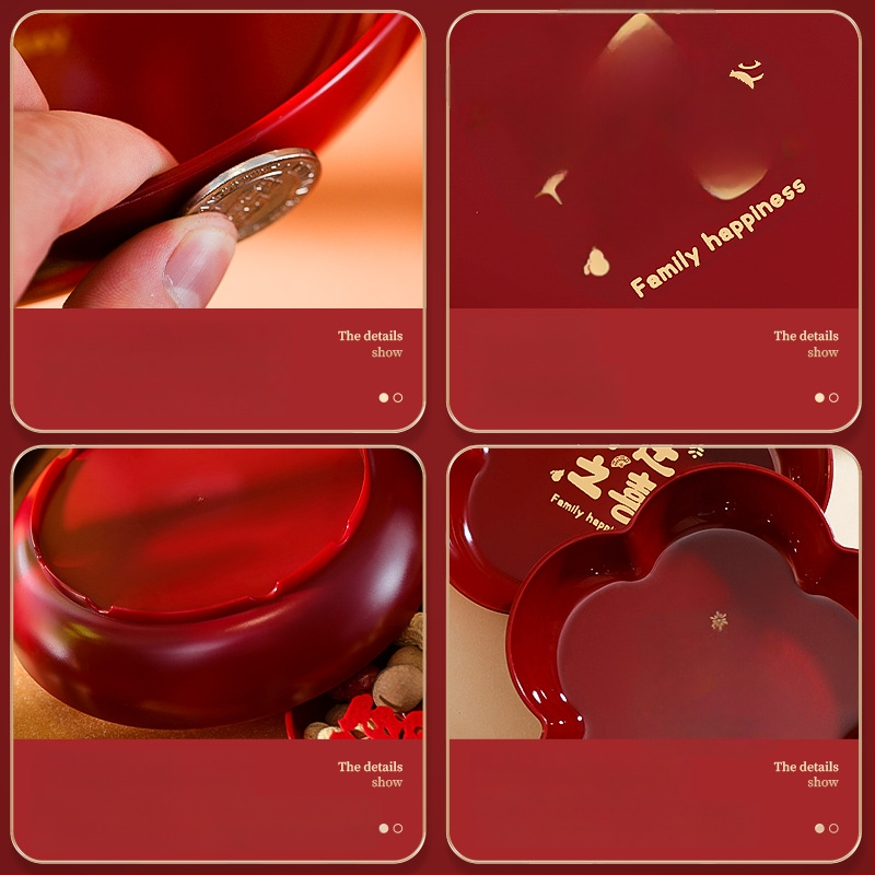  Plastikinis būsto įkūrimo dekoracijų rinkinys gyvenamojo kambario kavos staliukui su vaisių ir saldumynų padėklais, kartoninė pakuotė, prekė Orange Nuoyi Bai