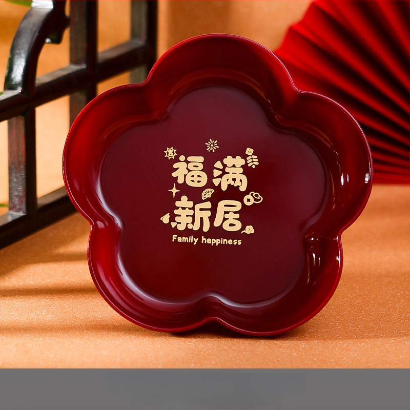  Plastikinis būsto įkūrimo dekoracijų rinkinys gyvenamojo kambario kavos staliukui su vaisių ir saldumynų padėklais, kartoninė pakuotė, prekė Orange Nuoyi Bai