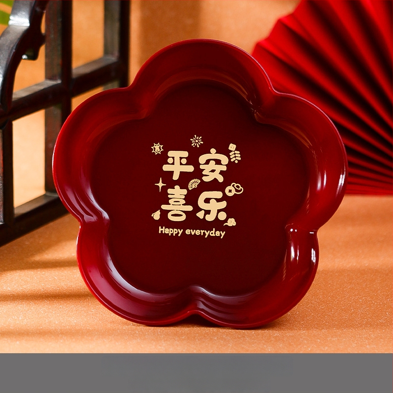  Plastikinis būsto įkūrimo dekoracijų rinkinys gyvenamojo kambario kavos staliukui su vaisių ir saldumynų padėklais, kartoninė pakuotė, prekė Orange Nuoyi Bai