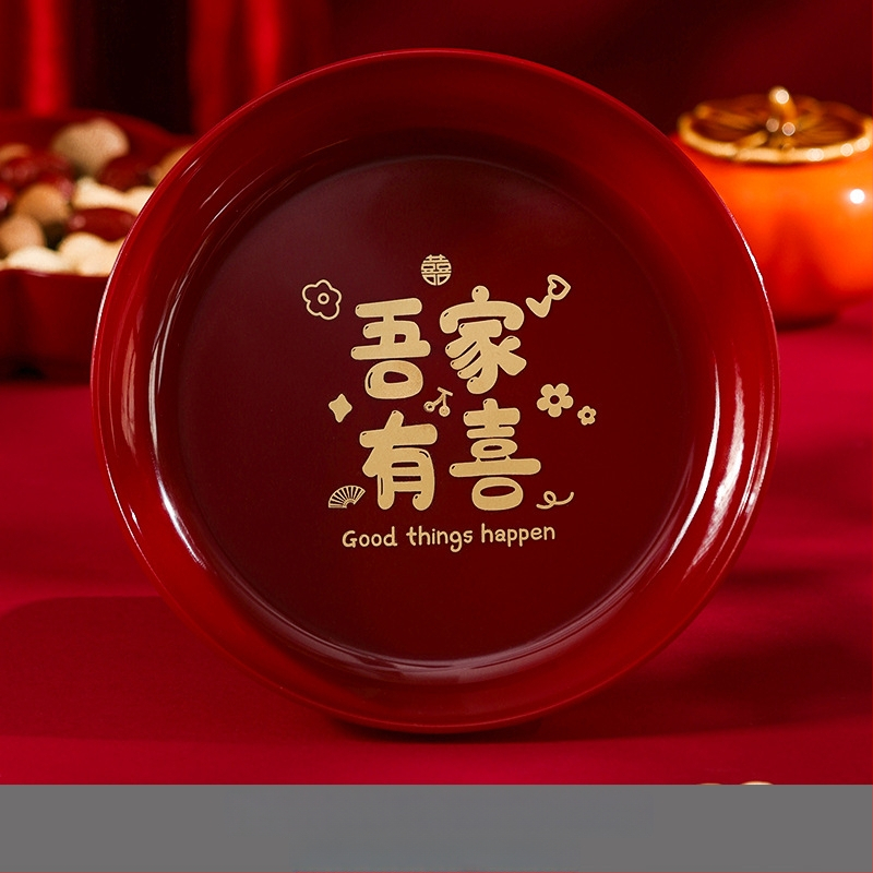  Plastikinis būsto įkūrimo dekoracijų rinkinys gyvenamojo kambario kavos staliukui su vaisių ir saldumynų padėklais, kartoninė pakuotė, prekė Orange Nuoyi Bai