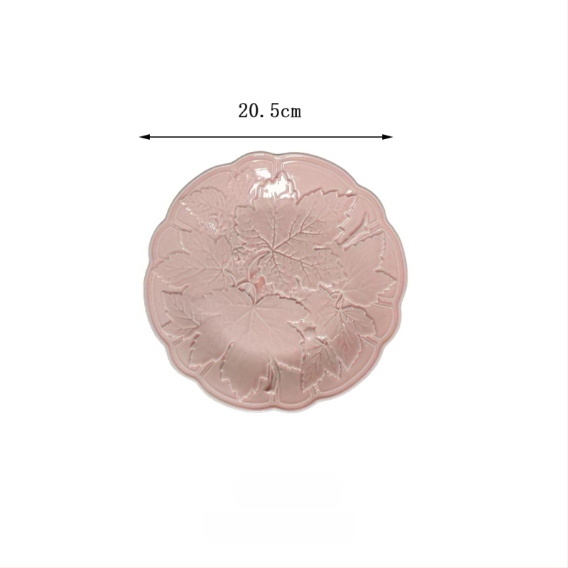 Keramikas šķīvju komplekts, apaļas formas, retro stils, zem glazūras, piemērots mikroviļņu krāsnij