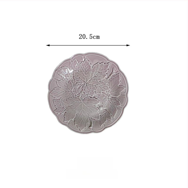 Keramikas šķīvju komplekts, apaļas formas, retro stils, zem glazūras, piemērots mikroviļņu krāsnij